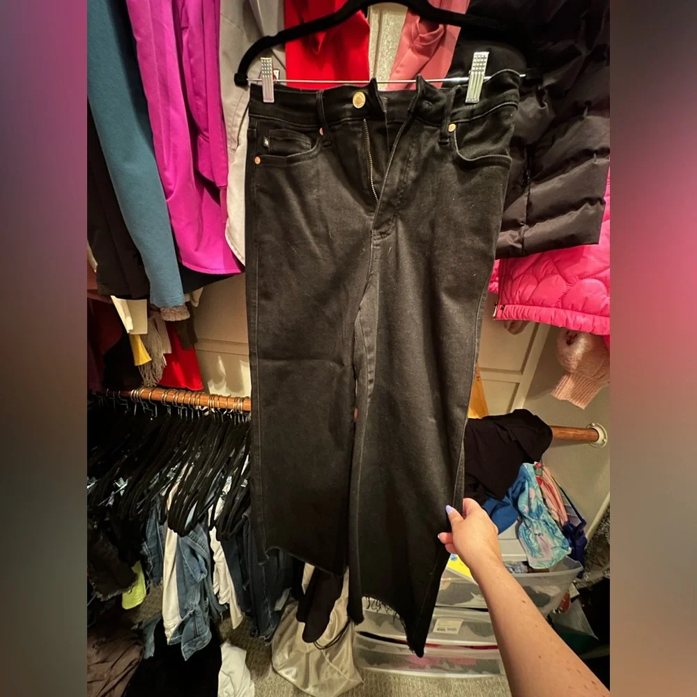 Judy Blue wide leg cropped jeans size 7/28 - Picture 1 of 2